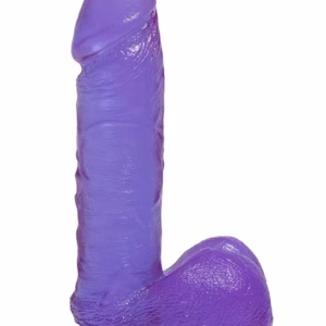 7 Inch Realistic Cock with Balls - Purple