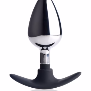 Dark Invader Metal & Silicone Anal Plug - Large