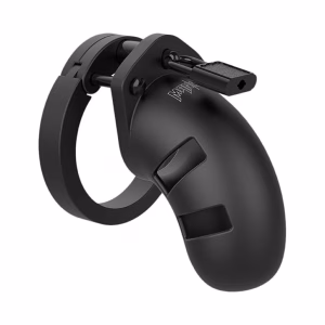 Model 20 - Chastity - 3.5" - Silicone Cock Cage - Black