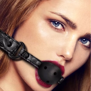 Breathable Luxury Ball Gag - Black