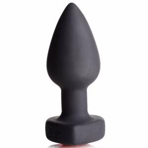 Silicone Vibrating Red Heart - Butt Plug with Afstandbediening Control - Small