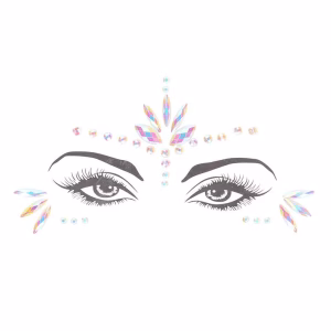 Body Jewelry Stickers - Gezicht - Glow in the Dark - Opaal