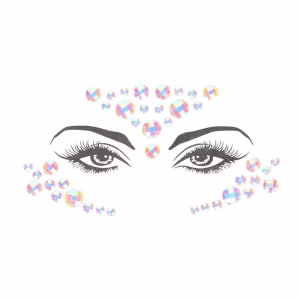 Body Jewelry Stickers - Gezicht - Glow in the Dark - Opaal