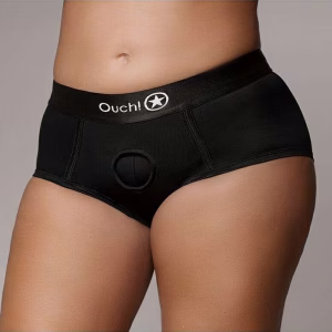 Vibrerend Strap-on Brief - Zwart - XL/XXL